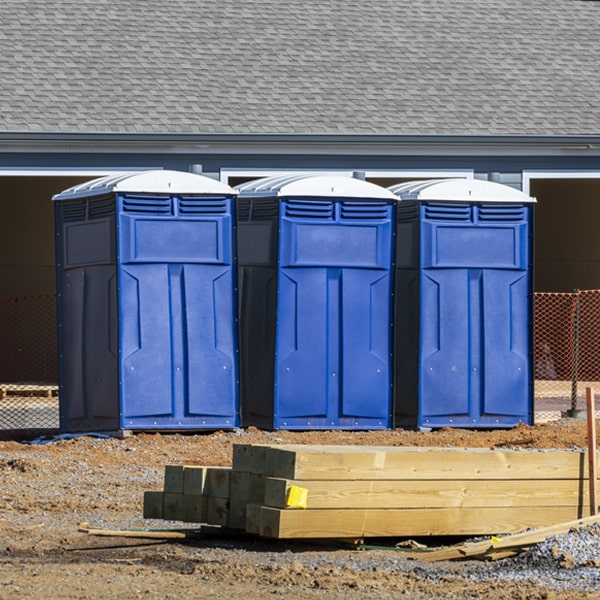 what is the expected delivery and pickup timeframe for the portable restrooms in Lewisville TX